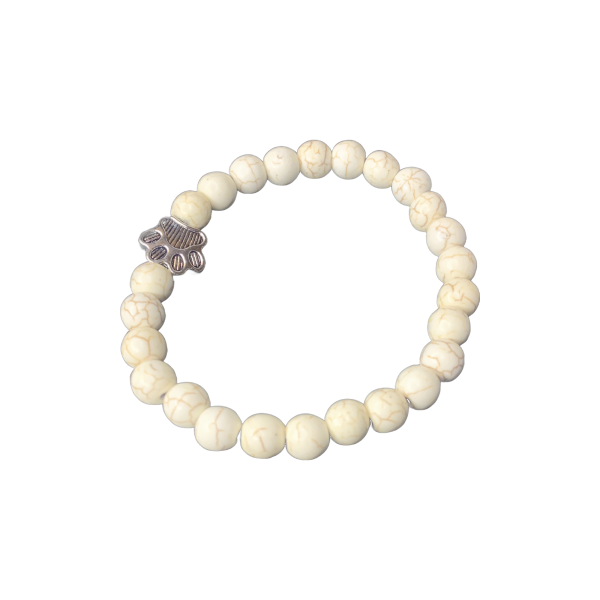 Creamy Paw N Beads Bracelet