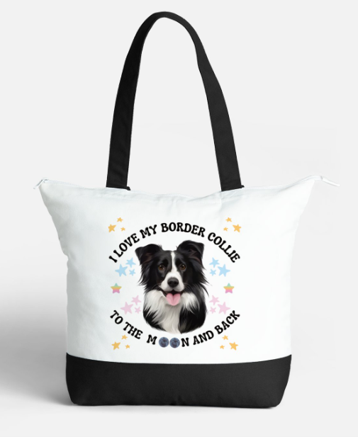 Border Collie Tote Bags - Image 9