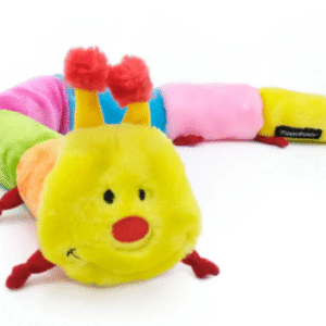Caterpillar 6 Squeakers Plush Dog Toy